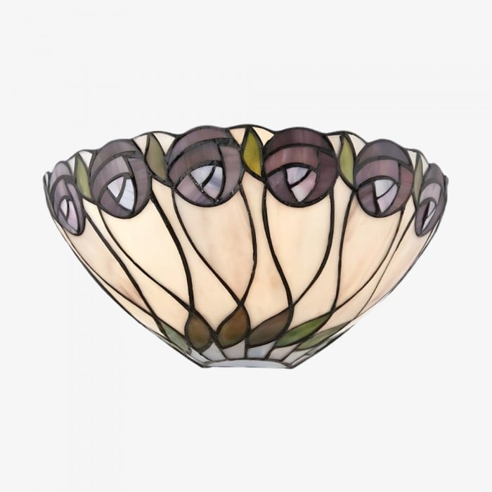 Lampada da parete Tiffany di TF Hutchinson – Elegante lampada Art Déco perfetta per il corridoio HL2179