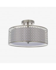 Plafonnier élégant à 3 lumières avec finition en laiton - Plafonnier semi-encastré Globe HL1818