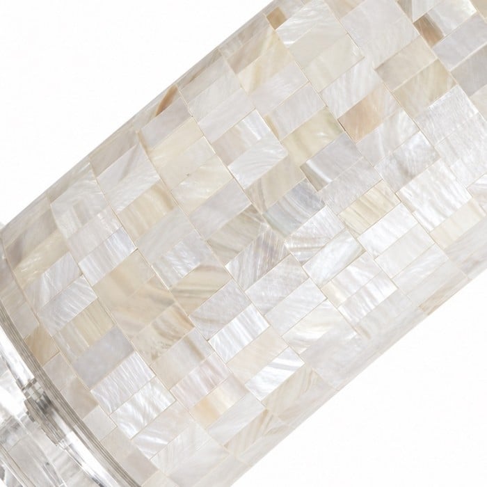 Beamira Natural Shell Mica Table Lamp - Handmade Crafted for Bedroom or Living Room HL3530