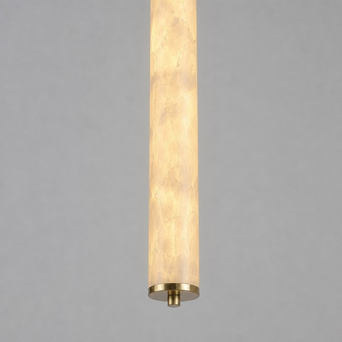 Nacrelith Capiz Shell Cylinder Brass Pendant Light - Nordic Bedroom Lighting HL3547