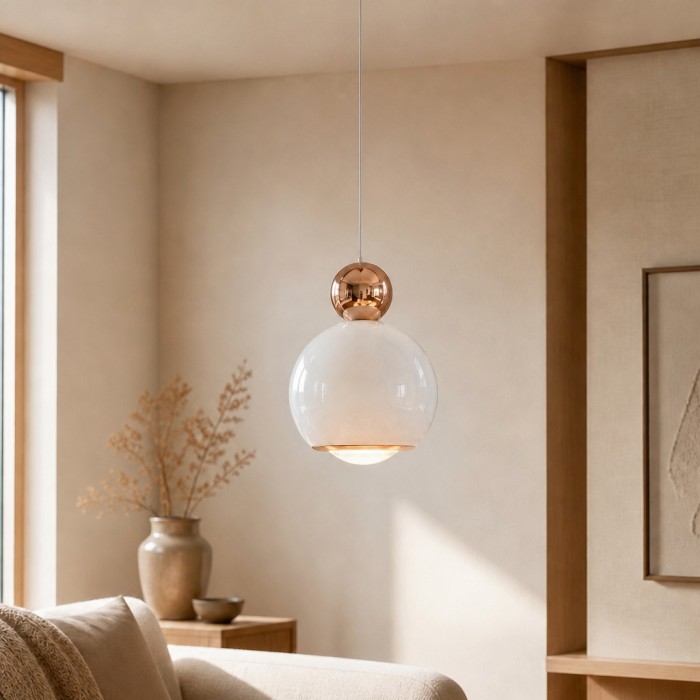 Glintap Cream Style Pendant Lamp - Adjustable Lift Pendant with Touch Tri-Color LED HL3527