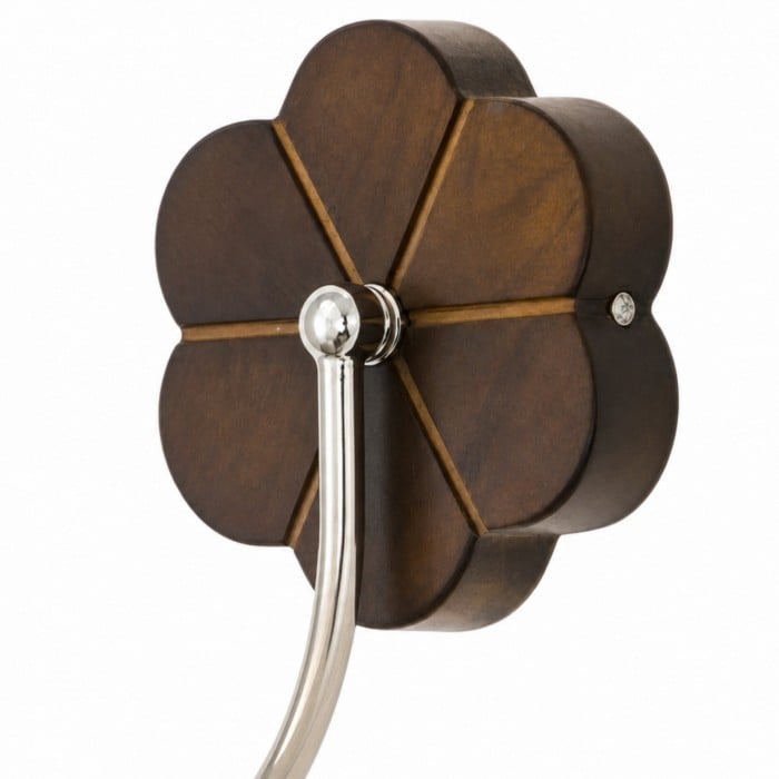 Nacrelith Vintage wandlamp met schelpstructuur - ontwerp met gebogen arm voor de slaapkamer HL3543