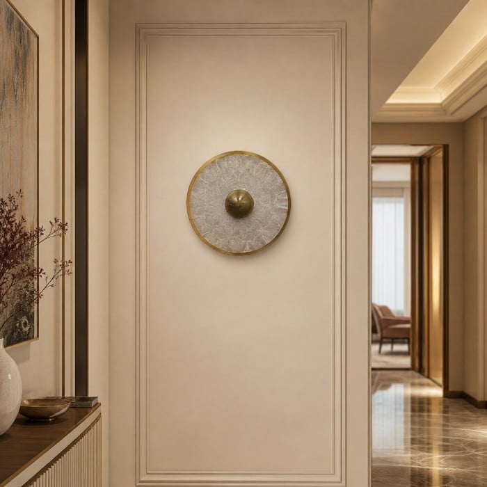 Shellure Nordic Shell Wall Lamp - Elegant Patterned Light for Living Room HL3559