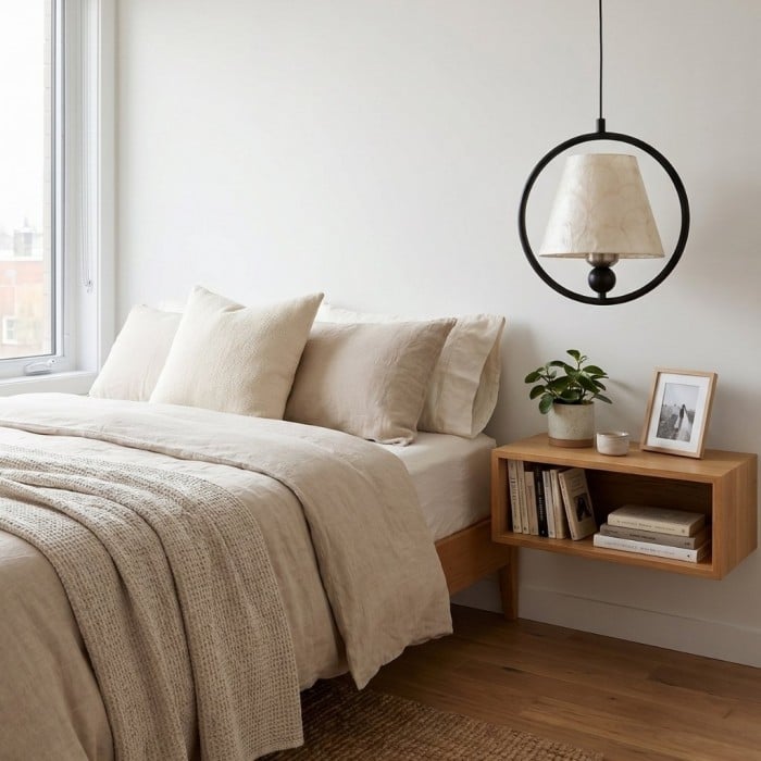 Shellure Sculptural Design Ring Hanging Lamp - Modern Pendant Light for Cozy Interiors HL3558