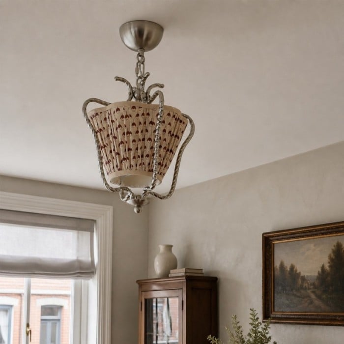 Solmire Romantic Ditsy Floral Ceiling Light - Cottage Style Ceiling Lamp for Dining Room or Kitchen Island HL3555