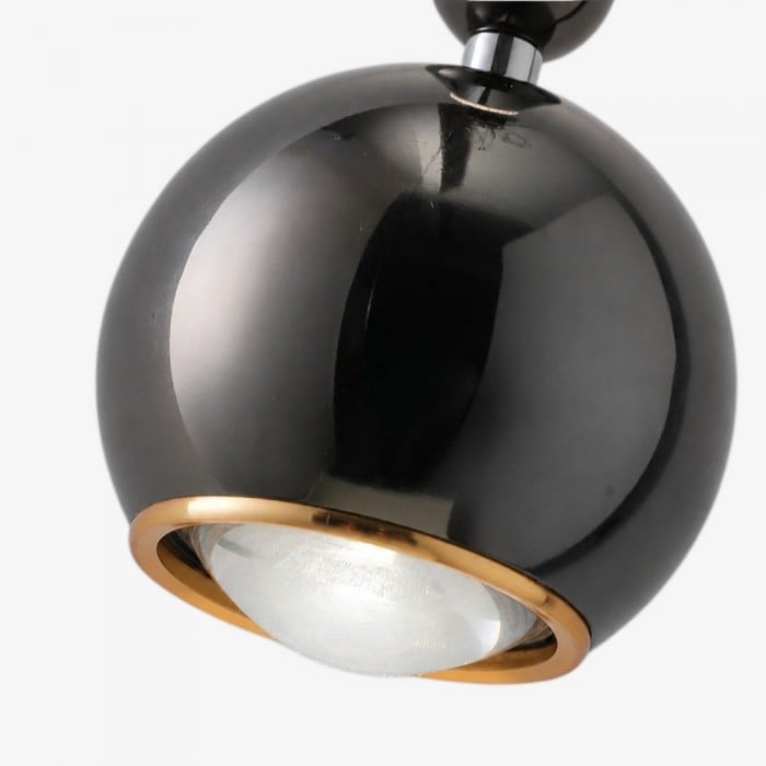 Veridia Modern Adjustable Slim Pendant Light - Metal Acrylic Hanging Lamp for Bedroom and Hallway HL3541