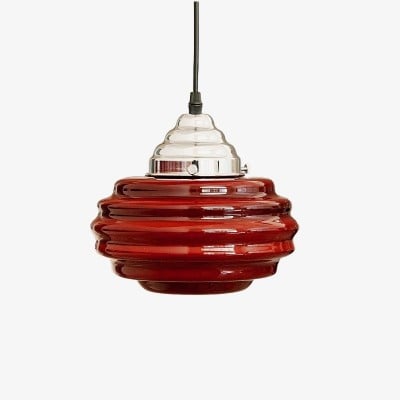 Cirren Decorative Glass Pendant Light - Multi-layer Colored Hanging Lamp for Bedroom Lighting HL3572