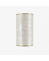 Nacrelith Vintage wandlamp met schelpstructuur - ontwerp met gebogen arm voor de slaapkamer HL3543