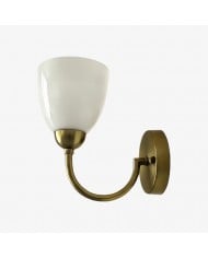 Shellure Ceramic Seashell Wall Lamp - Elegant French Style Bedroom Accent Light HL3552