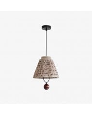 Nacrelith Capiz Shell Cylinder Brass Pendant Light - Nordic Bedroom Lighting HL3547