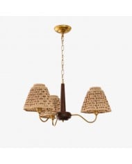 Shellure Retro Shell Texture Chandelier - Sculptural Coastal Home Lighting Fixture HL3533