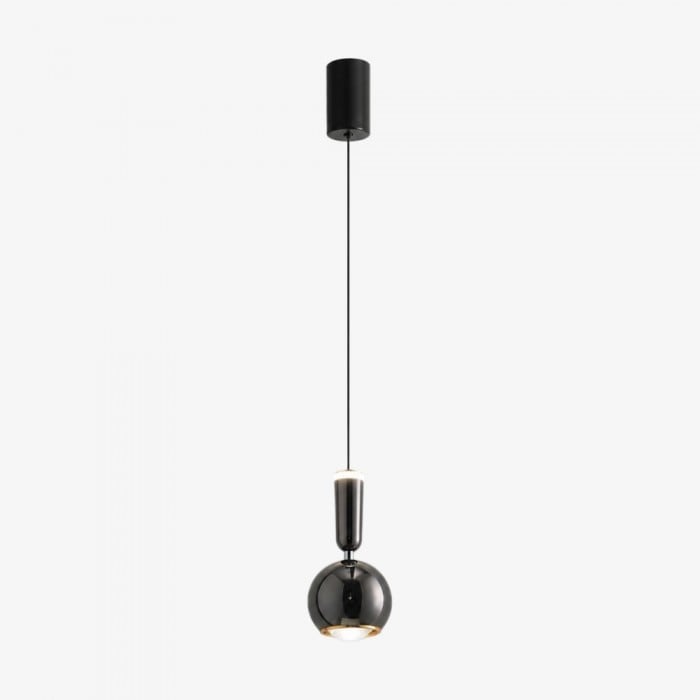 Veridia Modern Adjustable Slim Pendant Light - Metal Acrylic Hanging Lamp for Bedroom and Hallway HL3541