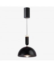 Veridia Modern Adjustable Slim Pendant Light - Metal Acrylic Hanging Lamp for Bedroom and Hallway HL3541