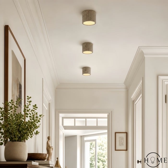 Modern Wabi-Sabi Cylindrical Ceiling Lamp HL513