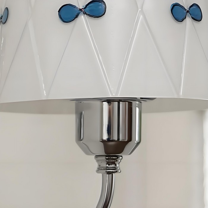 Lámpara de pared de cristal con diseño de nudo de lazo Billa - Diseño artístico vintage para dormitorio o pasillo HL3598