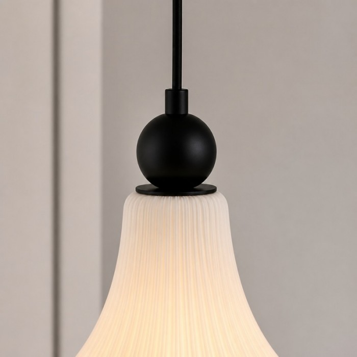 Cazelle Fransk Vintage Blommig Pendellampa - Retro Blommig Hänglampa för Sovrum och Hall HL3590