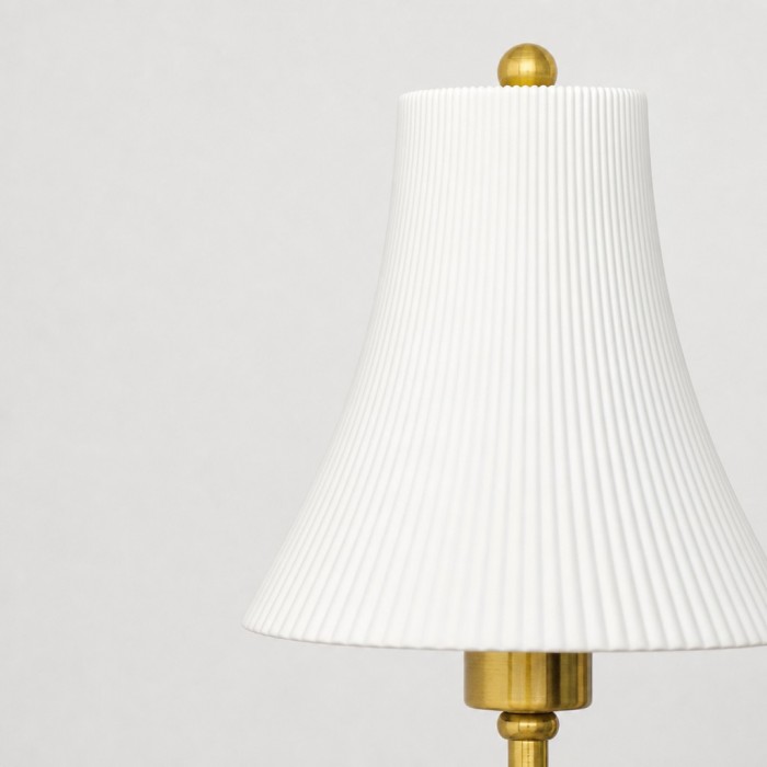Lámpara de pared de cerámica plisada Cumoris - Luminaria minimalista francesa para pasillo o dormitorio HL3594