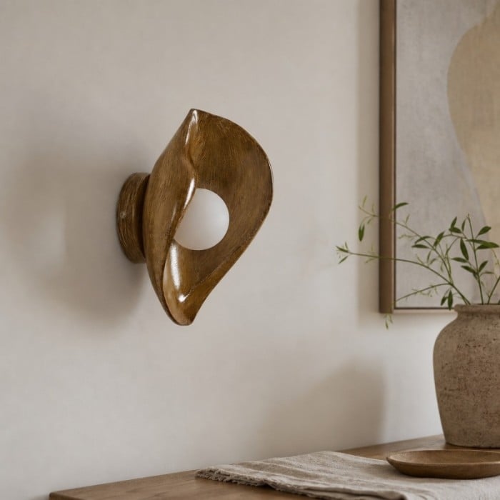 Goviena Moderne, kokonförmige Wandleuchte – Minimalistische dekorative Wandleuchte für Schlafzimmer und Flur HL3584