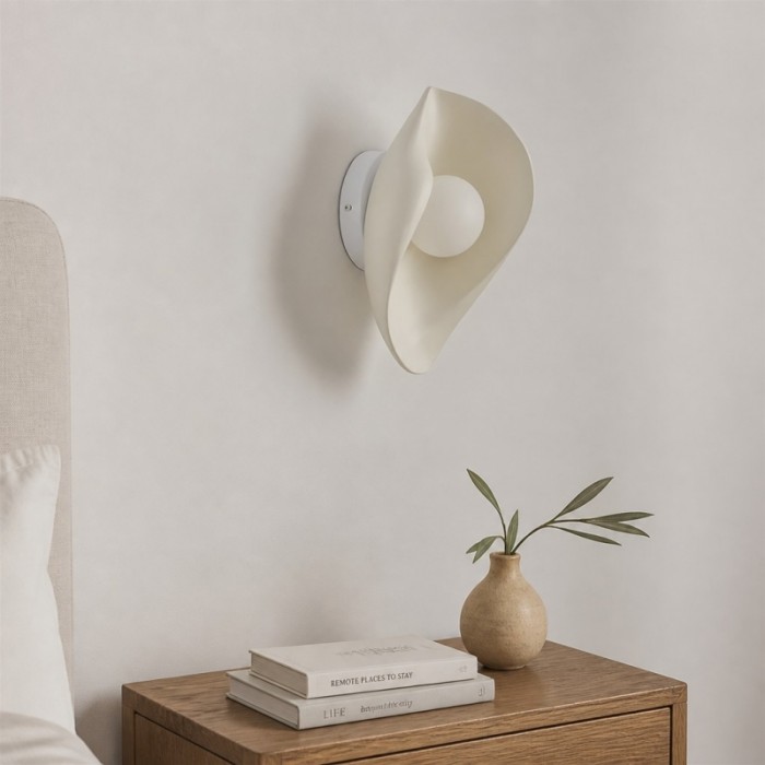 Goviena Moderne, kokonförmige Wandleuchte – Minimalistische dekorative Wandleuchte für Schlafzimmer und Flur HL3584