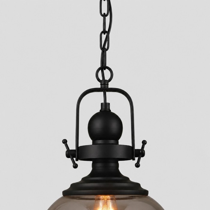 Ivoran Industrial Metall-Pendelleuchte aus Rauchglas - Geeignet für Kücheninseln HL3575