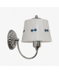 Aplique de pared Auruca Globe con forma de campanilla - Aplique minimalista de metal y cristal para sala de estar HL3574