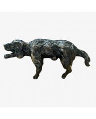 Tagliere da portata Lepwood Premium in legno di sapele con stampa leopardata HL2509