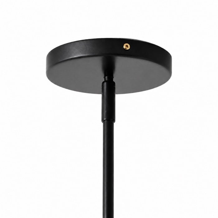 Lampada a sospensione in lino Horelia - Lampada a sospensione a forma di tamburo nordico HL1491