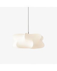 Vintage houten hanglamp met zwenkarm HL1086