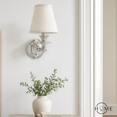 Kalvora Fabric Shade Wall Sconce - Stylish Accent Lighting for Bedroom & Hallway HL1424