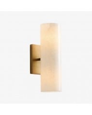 Applique murale Derlina en lin blanc – Luminaire rétro multi-têtes en métal HL1433