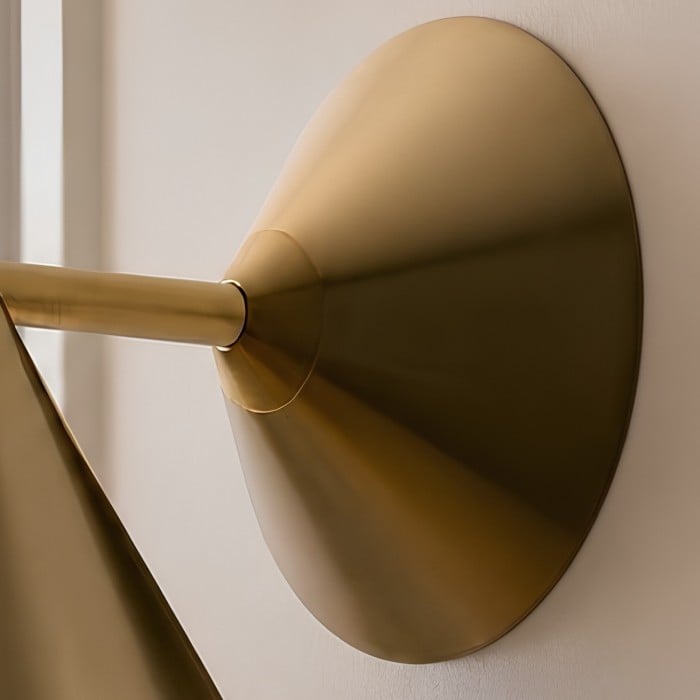 Brivana Sconce Wandlamp - Moderne verlichting van messing voor slaapkamer en gang HL1620
