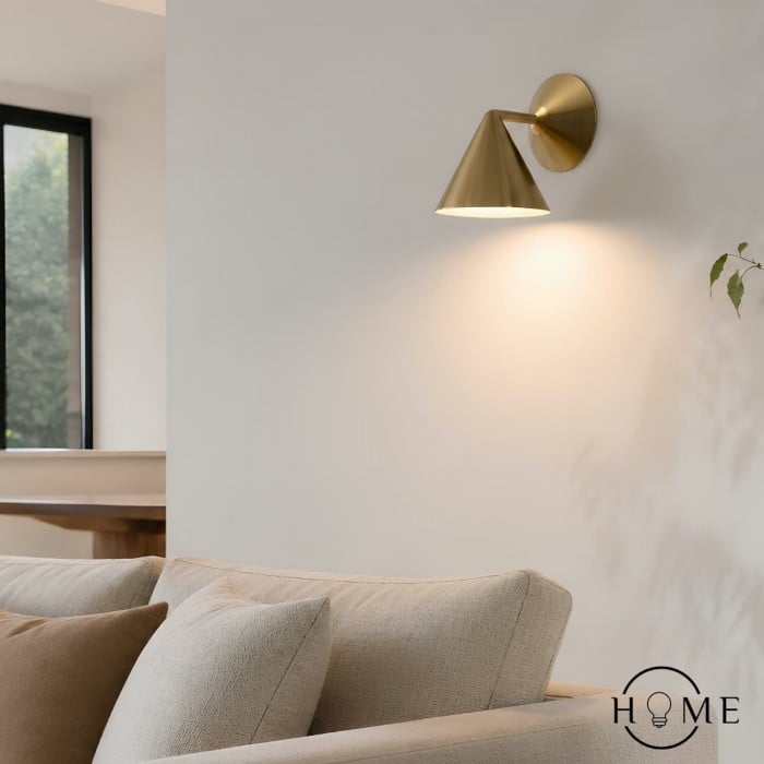 Brivana Sconce Wandlamp - Moderne verlichting van messing voor slaapkamer en gang HL1620
