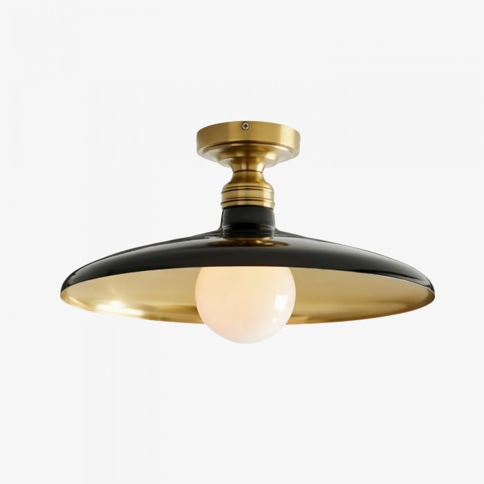 Forvara Farmhouse metall infälld lampa - svart eller vit taklampa HL1550