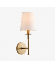 Calin Classic Wandleuchte – Wandleuchte aus Eisen mit weißem Leinenschirm HL1549