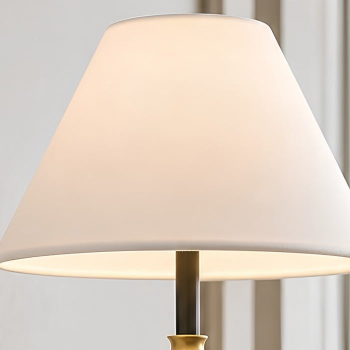 Calin Classic Wandleuchte – Wandleuchte aus Eisen mit weißem Leinenschirm HL1549