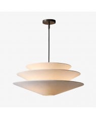 Bravira Ribbed Glass Pendant Light - Elegant Kitchen Island Lamp HL1551