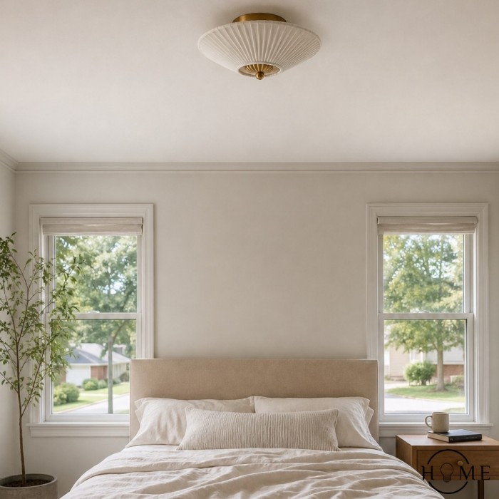 Elumina Silk Halbbündige Montage - Moderne Deckenleuchte aus Stoff HL1391