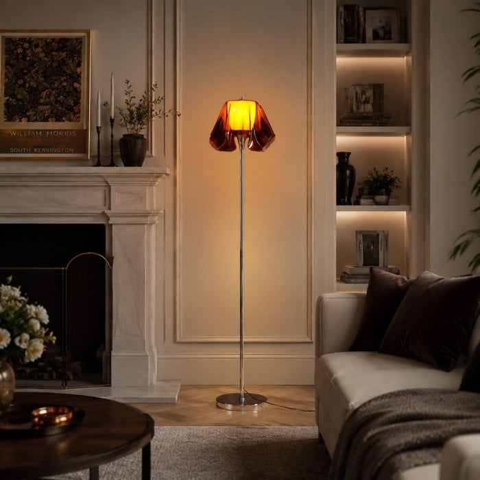 Bauhaus Acrylic Flower Floor Lamp for Living Rooms HL4096
