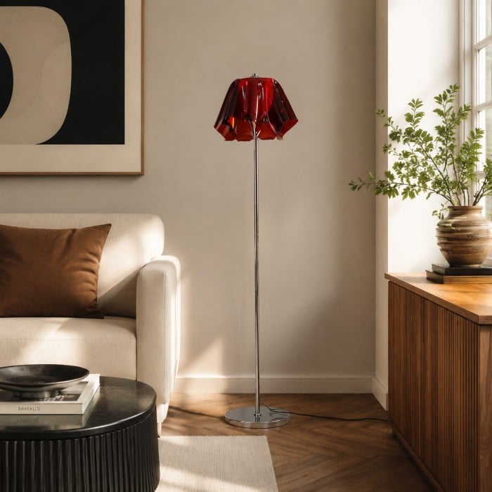 Bauhaus Acrylic Flower Floor Lamp for Living Rooms HL4096