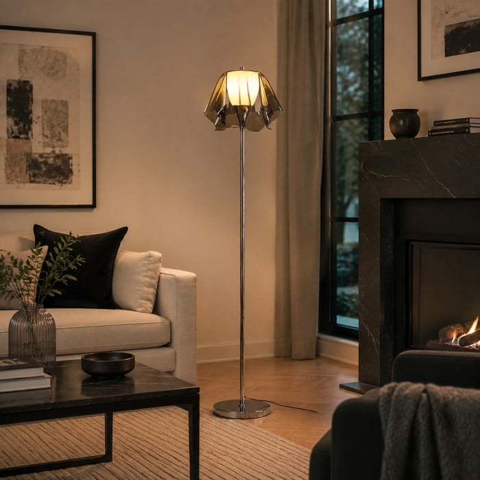 Bauhaus Acrylic Flower Floor Lamp for Living Rooms HL4096