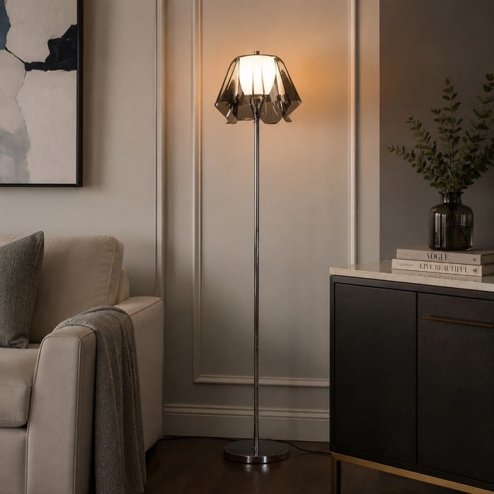Bauhaus Acrylic Flower Floor Lamp for Living Rooms HL4096