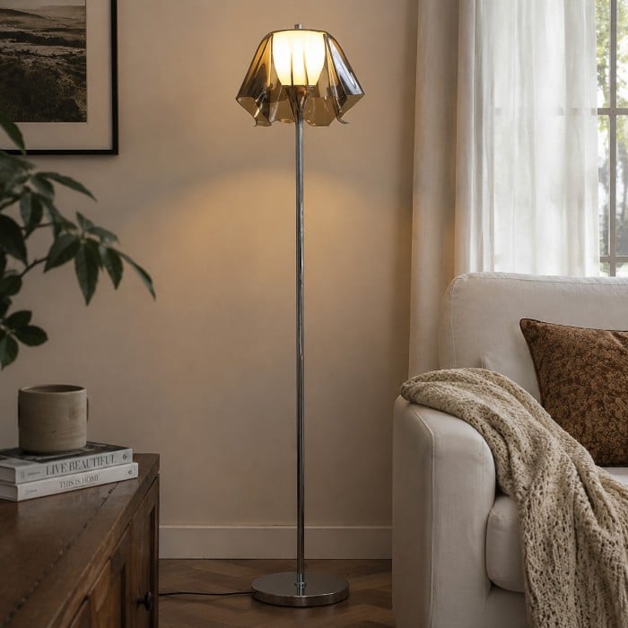Bauhaus Acrylic Flower Floor Lamp for Living Rooms HL4096