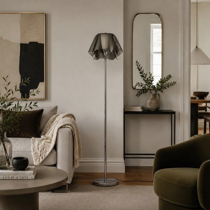 Bauhaus Acrylic Flower Floor Lamp for Living Rooms HL4096