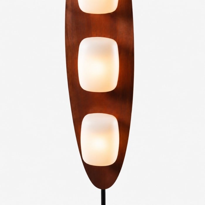 Lampada da terra Bauhaus color noce HL4155