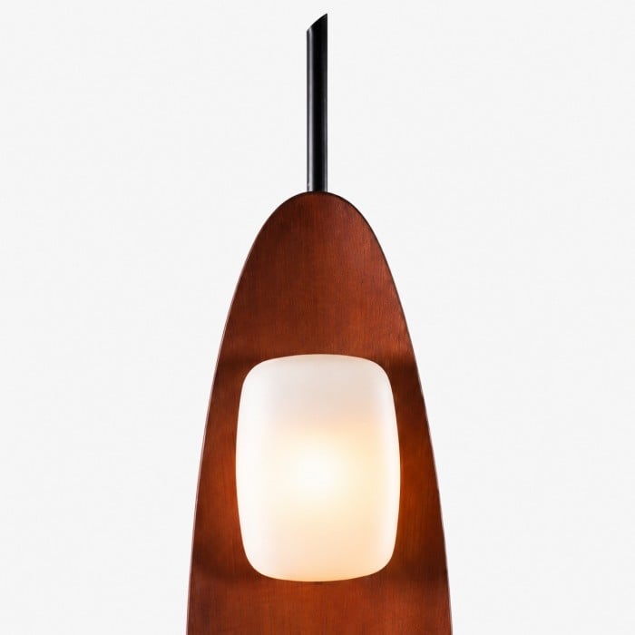 Lampada da terra Bauhaus color noce HL4155
