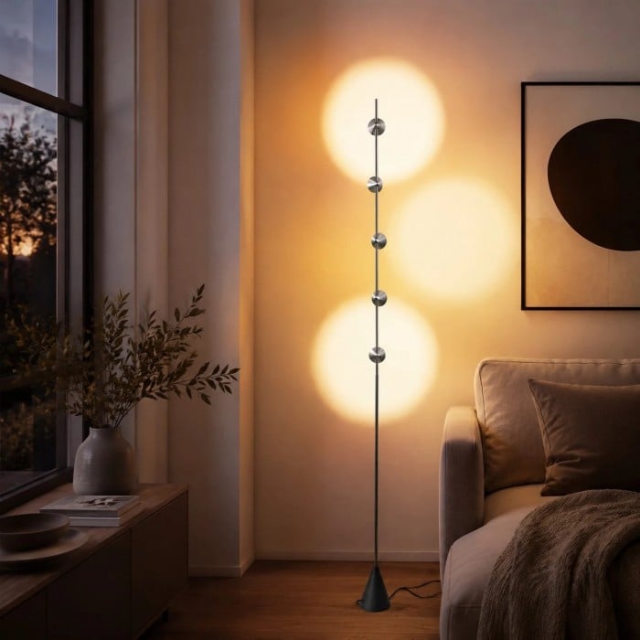 Lampadaire à projection « Coucher de soleil respirant » HL4183