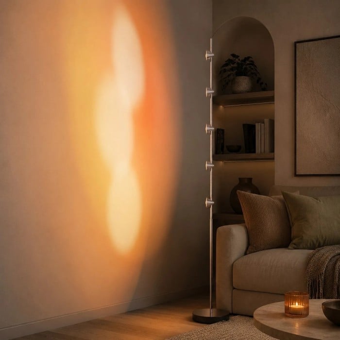 Lampadaire à projection « Coucher de soleil respirant » HL4183