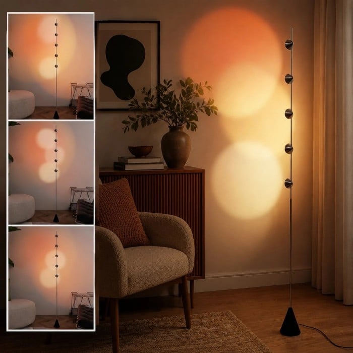 Lampadaire à projection « Coucher de soleil respirant » HL4183
