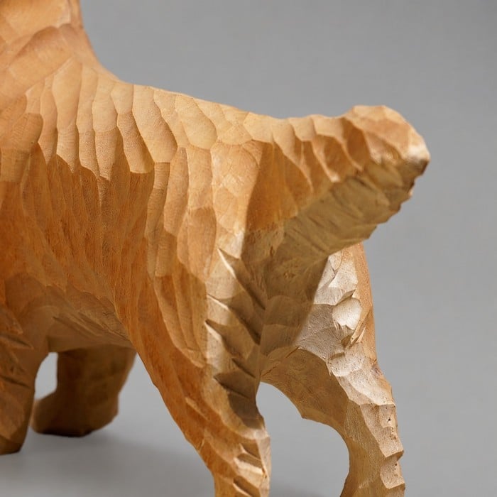 Ornement de bureau Golden Retriever sculpté HL4186