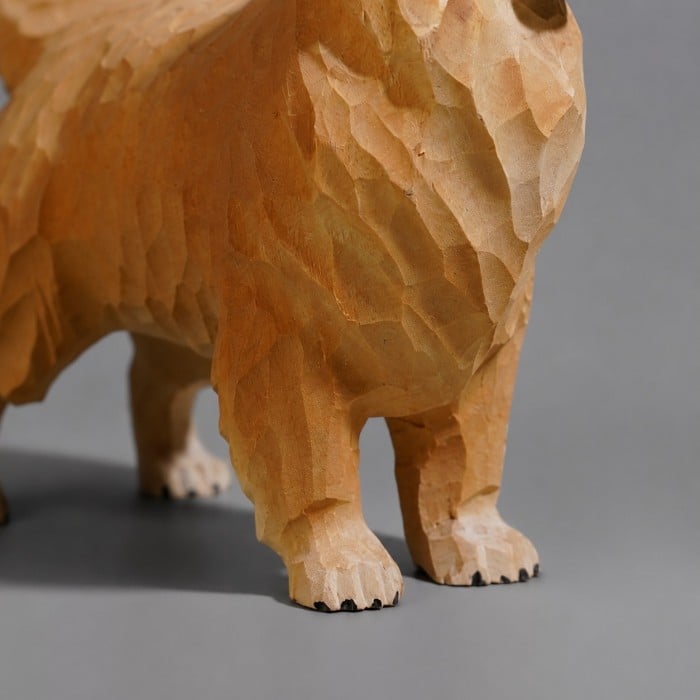 Ornement de bureau Golden Retriever sculpté HL4186